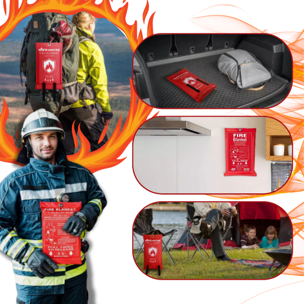 Premium Emergency Fire Blanket For Quick Mess-Free Fire Suppression