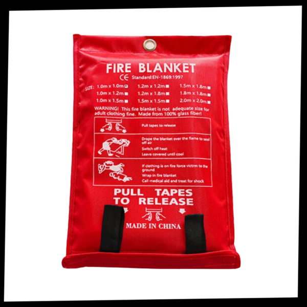 Premium Emergency Fire Blanket For Quick Mess-Free Fire Suppression