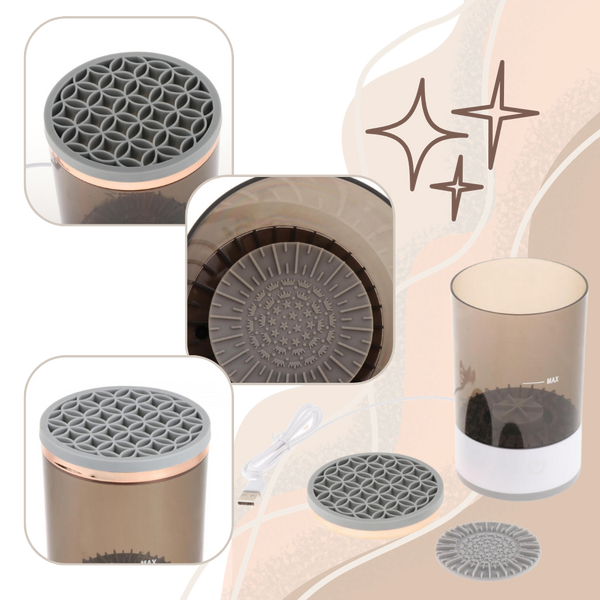Portable USB Rechargeable Makeup Brush Cleaner for Quick Cleaning