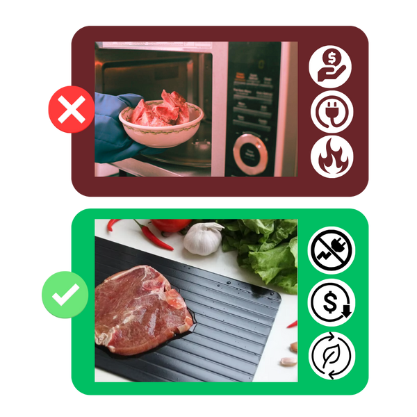 Premium Defrost Tray For Quick No Energy Thawing Preserves Flavor