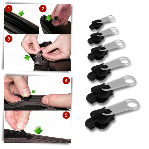 Zipper Pull Replacement Durable and Portable Effortless Quick Fix