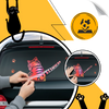 Cat Wiper Decal For Nighttime Visibility With Glow In The Dark