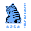 Cat Wiper Decal For Nighttime Visibility With Glow In The Dark