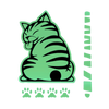Cat Wiper Decal For Nighttime Visibility With Glow In The Dark