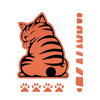 Cat Wiper Decal For Nighttime Visibility With Glow In The Dark