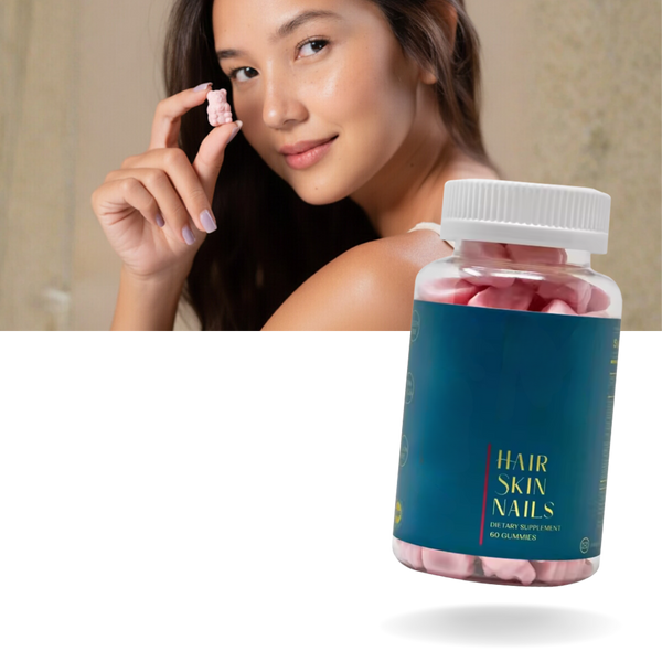 Raspberry Biotin Gummies For Hair Skin Nails Nourishment