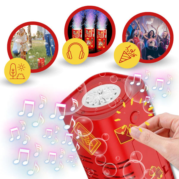 Premium Rechargeable Bubble Machine For Spectacular Firework Visuals