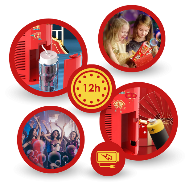 Premium Rechargeable Bubble Machine For Spectacular Firework Visuals