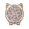 Calming Cat Wooden Jigsaw Puzzle For Stress Relief And Focus