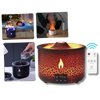 Volcano Inspired Humidifier With Aroma Diffuser And LED Flame Ambience
