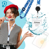 Retractable Cruise Lanyard With Waterproof ID Holder For Hands Free