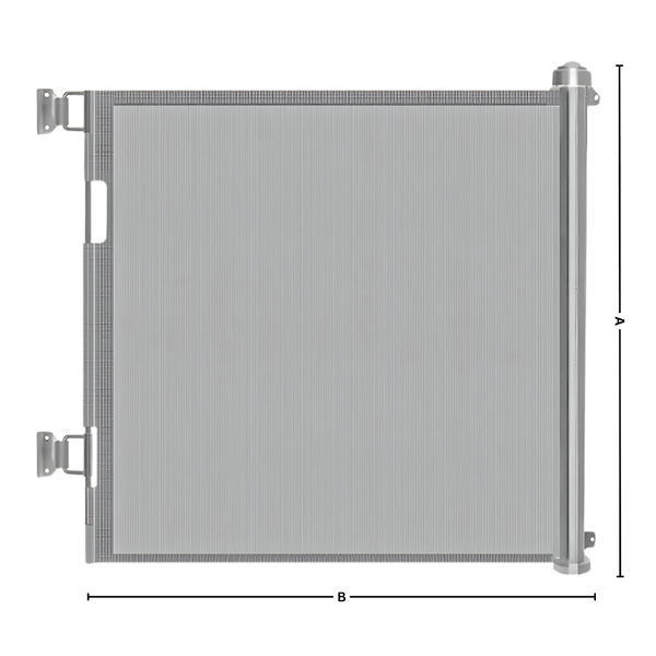 Retractable Mesh Gate For Pets And Kids With One Hand Operation
