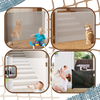 Retractable Mesh Gate For Pets And Kids With One Hand Operation