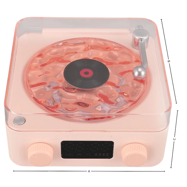 Portable Retro Vinyl Player With Customizable Lighting And Smooth Playback