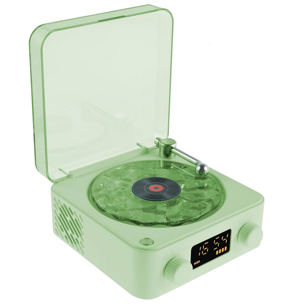 Portable Retro Vinyl Player With Customizable Lighting And Smooth Playback