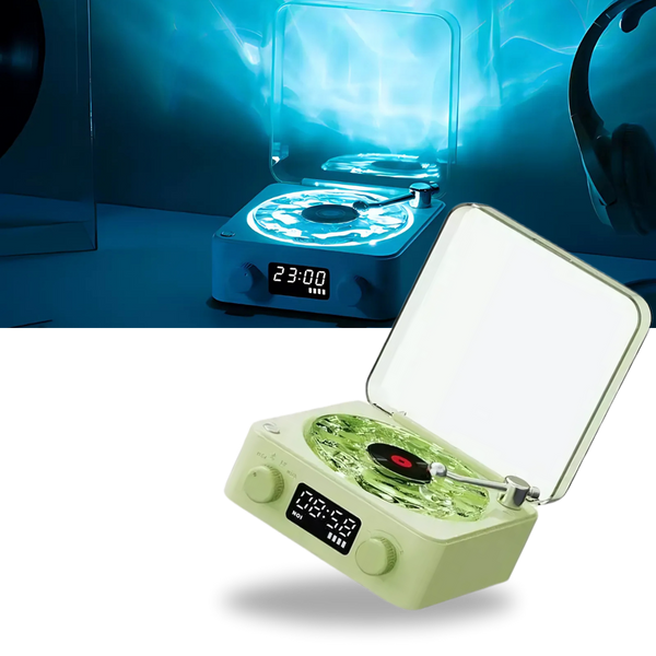 Portable Retro Vinyl Player With Customizable Lighting And Smooth Playback