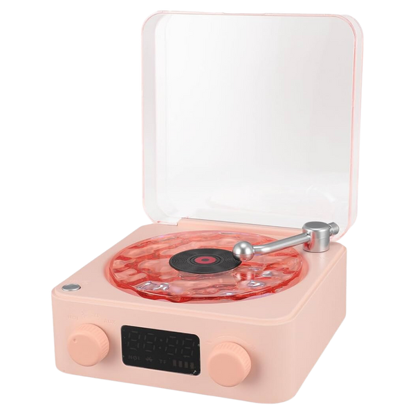 Portable Retro Vinyl Player With Customizable Lighting And Smooth Playback
