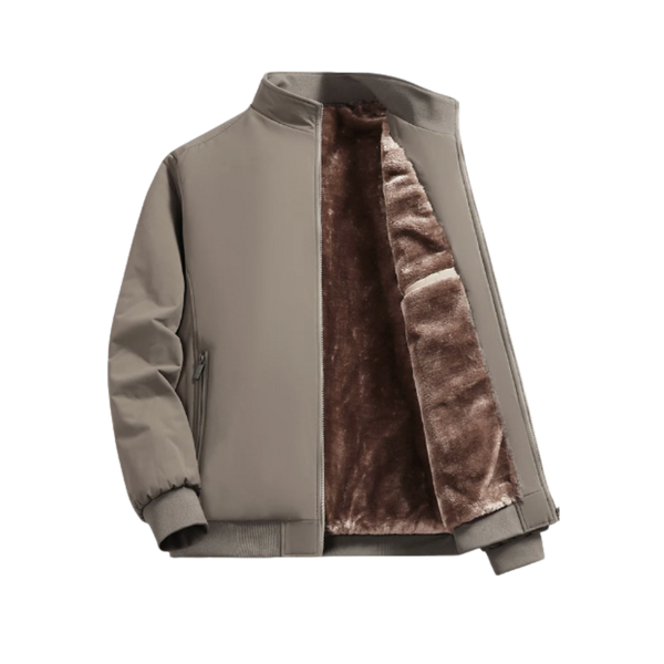 Plus Size Insulated Jacket With Water Resistant Shell And Pockets