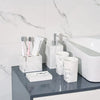 Milan Marble 5 Piece Bathroom Set Elegant Home Decor Accessories