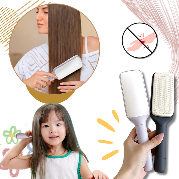 Self Cleaning Scalp Massage Brush For All Hair Types Improves Shine