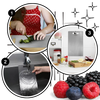 Titanium Cutting Board With Antibacterial, Knife-Safe Surface