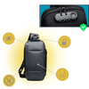 Lockable USB Charging Waterproof Crossbody Bag With Multiple Pockets