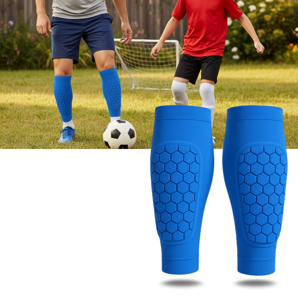 Shin Compression Sleeve With Integrated Padding For Lightweight Protection