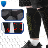 Shin Compression Sleeve With Integrated Padding For Lightweight Protection