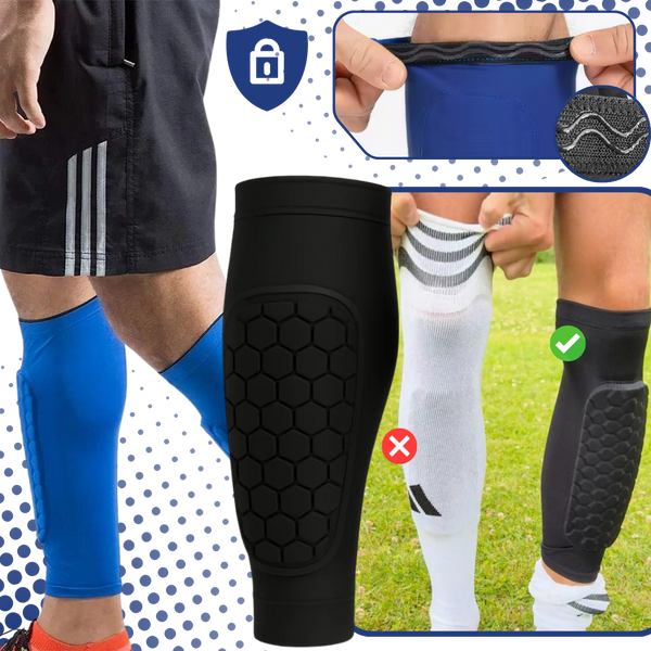 Shin Compression Sleeve With Integrated Padding For Lightweight Protection