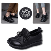 Leather Platform Loafers With Shock Absorption For All Day Comfort