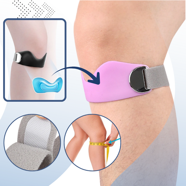 Knee Compression Wrap With Shock Absorption For Stable, Breathable Support