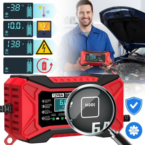 12V Battery Revive Charger With Auto Charge And Repair Mode