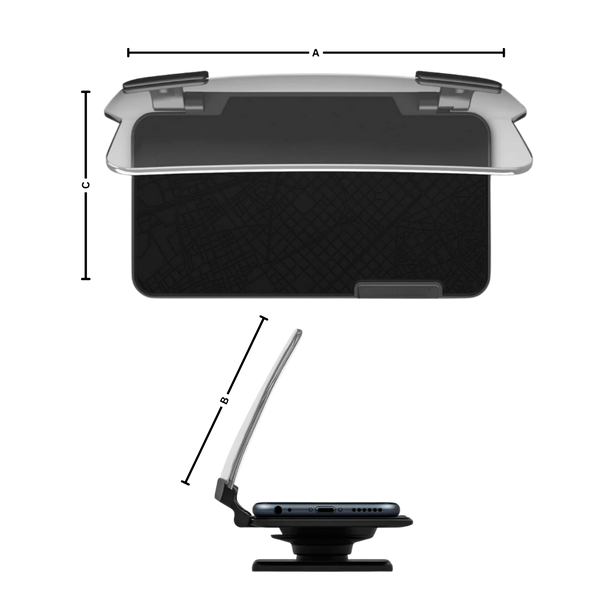 Head Up Display Car Hud With Real Time Navigation And Wireless Charging