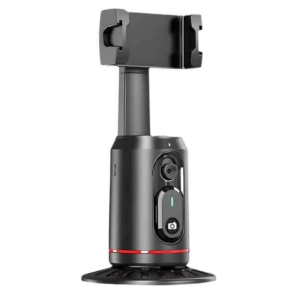 Smartphone Gimbal With Auto Tracking For Live Streaming And LED Light