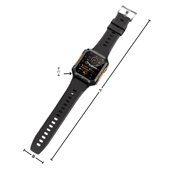Rugged Tactical Smartwatch With Health Tracking And Bluetooth Calls