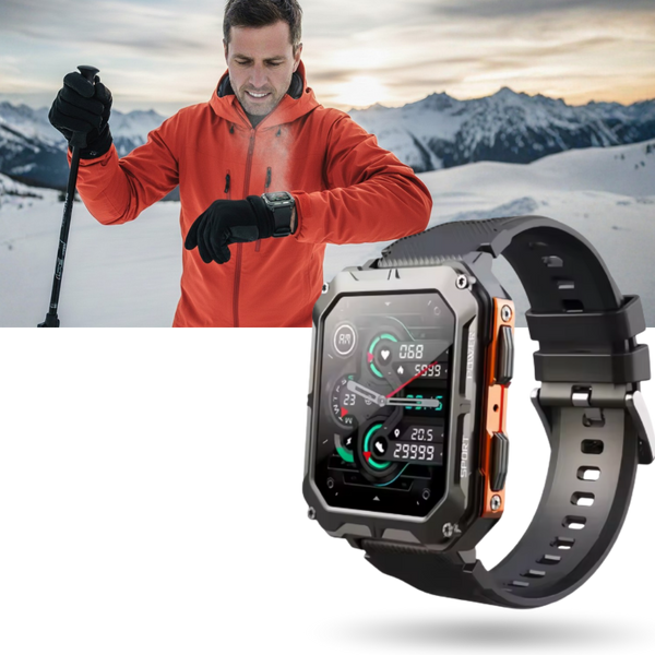 Rugged Tactical Smartwatch With Health Tracking And Bluetooth Calls