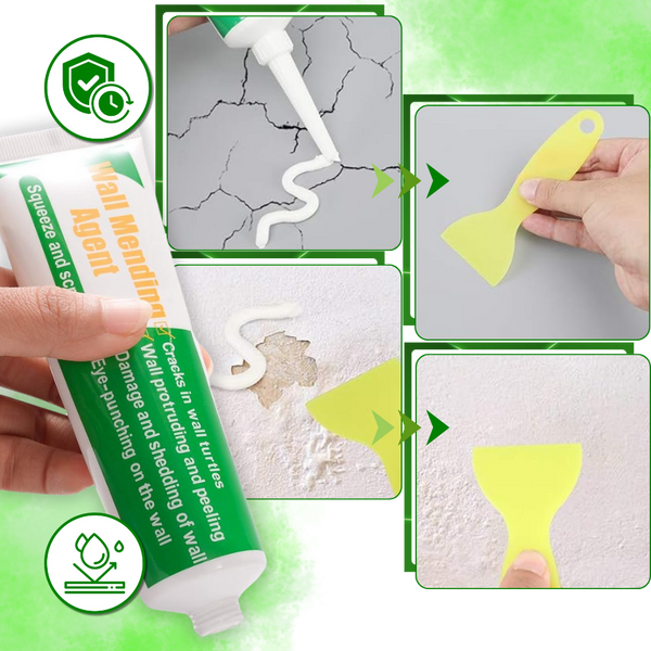Wall Repair Paste Fills Cracks and Holes for a Smooth Quick Dry Finish