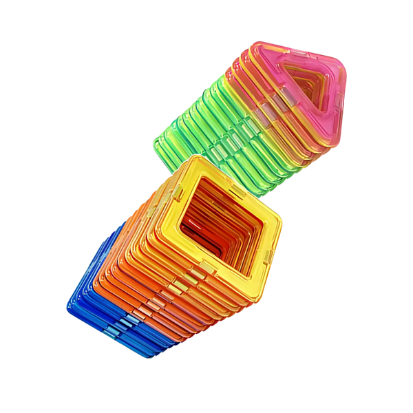 Magnetic Building Blocks for Creative STEM Play and Problem Solving