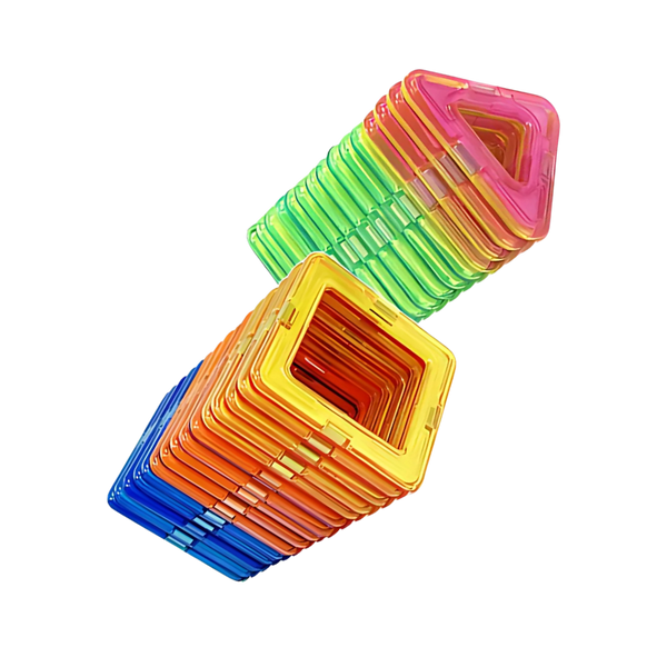 Magnetic Building Blocks for Creative STEM Play and Problem Solving