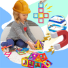 Magnetic Building Blocks for Creative STEM Play and Problem Solving
