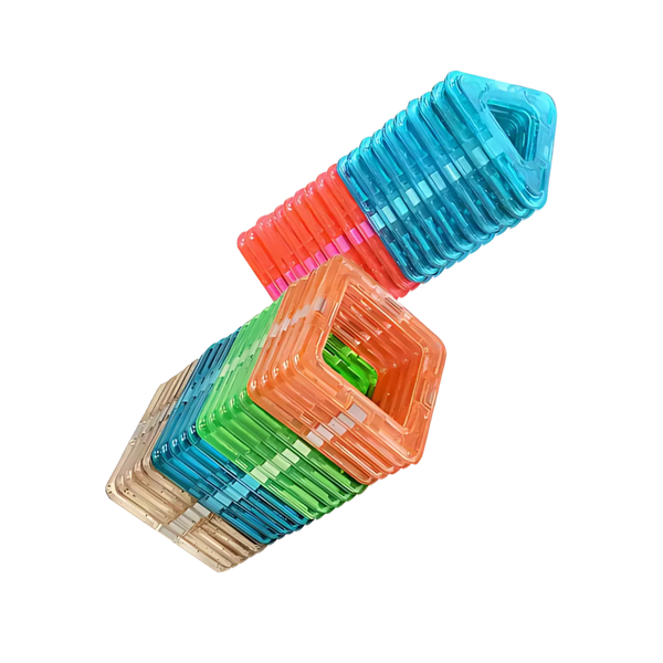 Magnetic Building Blocks for Creative STEM Play and Problem Solving