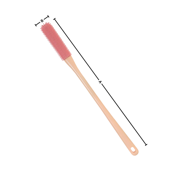 Gentle Bristle Foot Brush For Precise Toe Cleaning Ergonomic Handle