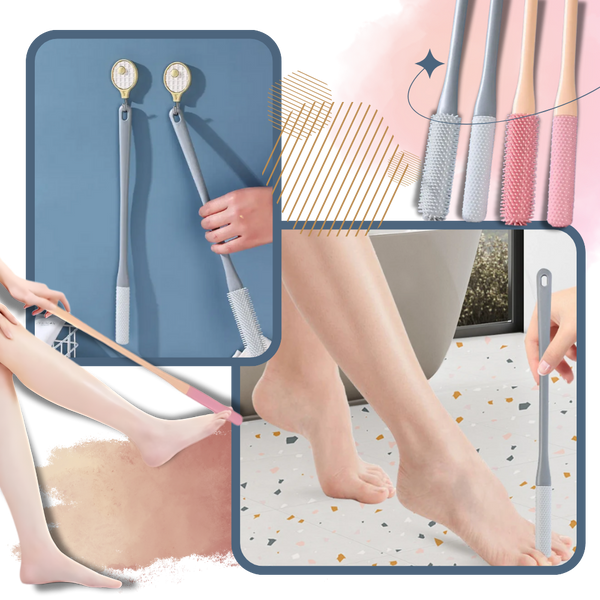 Gentle Bristle Foot Brush For Precise Toe Cleaning Ergonomic Handle