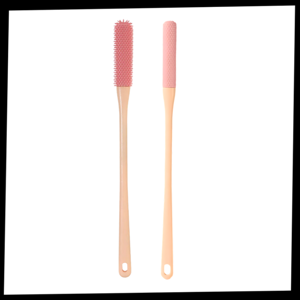 Gentle Bristle Foot Brush For Precise Toe Cleaning Ergonomic Handle