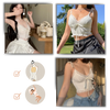 Soft Lace Trim Crop Top With Breathable Comfort And Adjustable Straps