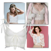 Soft Lace Trim Crop Top With Breathable Comfort And Adjustable Straps