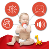 Baby Teething Mitten With BPA Free Silicone for Gentle Relief