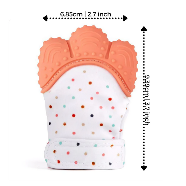 Baby Teething Mitten With BPA Free Silicone for Gentle Relief