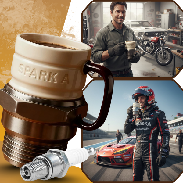 Stainless Steel Spark Plug Mug With 44 Oz Capacity And Conversation Starter