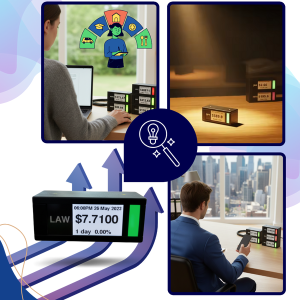 Real Time Crypto Ticker With E Ink Display And Stackable Design